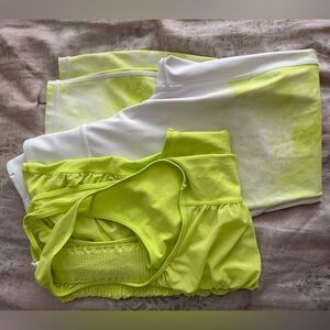 Athleta gym pants and shirt